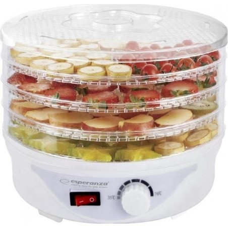 "Esperanza Food Dehydrator 5901299949825 - Elevate Your Healthy Snacking with Perfectly Dried Fruits and Vegetables!"